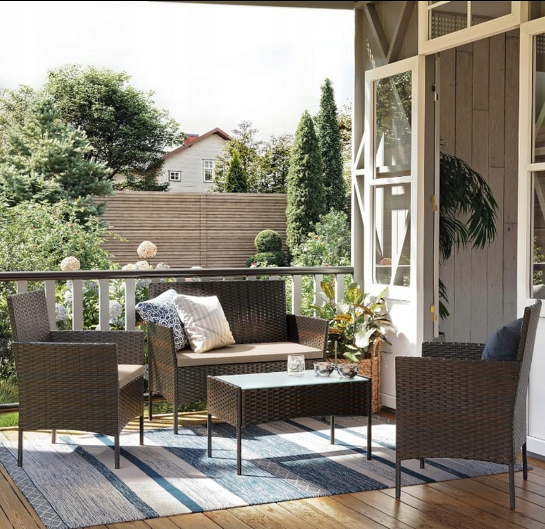 Set mobilier de grădină din poliratan – Eleganță și confort în aer liber + 8 lampi de gradina cadou Set mobilier de grădină din poliratan – Eleganță și confort în aer liber + 8 lampi de gradina cadou